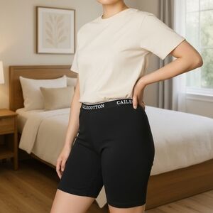 Women's Black Bike Shorts